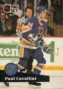 #214 Paul Cavallini - 1991-92 Pro Set Hockey
