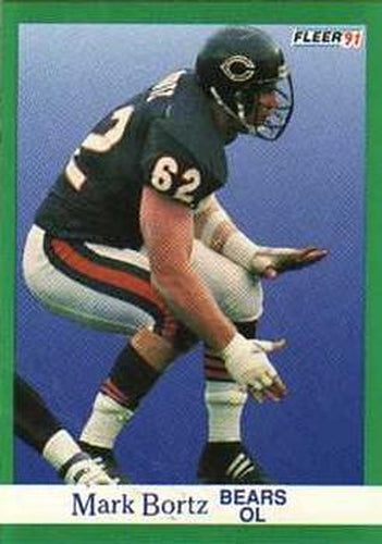 #214 Mark Bortz - Chicago Bears - 1991 Fleer Football