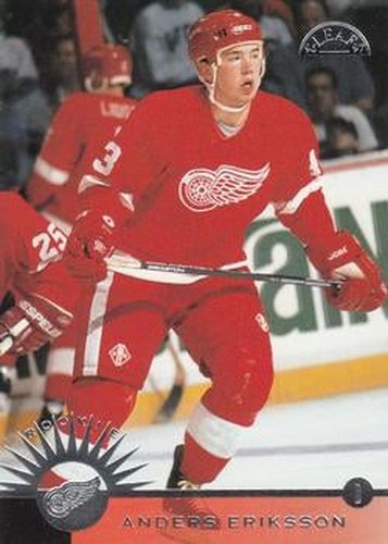 #214 Anders Eriksson - Detroit Red Wings - 1996-97 Leaf Hockey