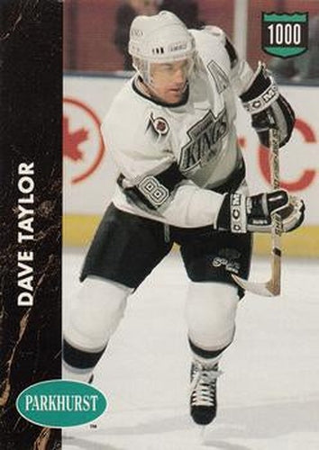 #214 Dave Taylor - Los Angeles Kings - 1991-92 Parkhurst Hockey