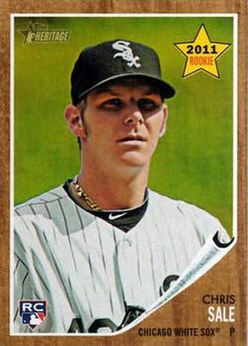 #214 Chris Sale - Chicago White Sox - 2011 Topps Heritage Baseball