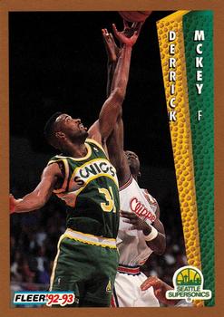 #214 Derrick McKey - Seattle SuperSonics - 1992-93 Fleer Basketball