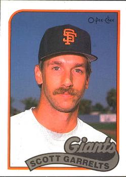 #214 Scott Garrelts - San Francisco Giants - 1989 O-Pee-Chee Baseball
