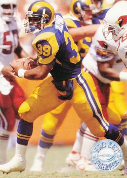 #214 Robert Delpino - Los Angeles Rams - 1991 Pro Set Platinum Football