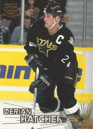 #214 Derian Hatcher - Dallas Stars - 1997-98 Pacific Crown Hockey