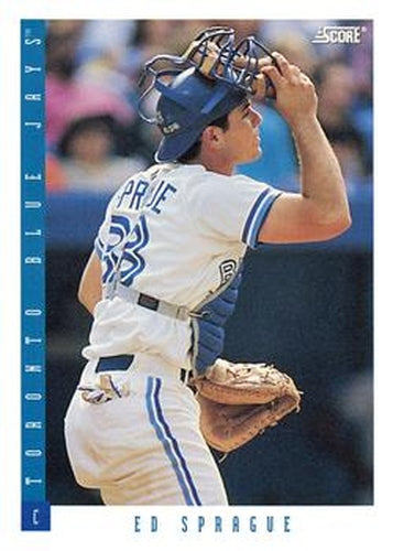 #214 Ed Sprague - Toronto Blue Jays - 1993 Score Baseball