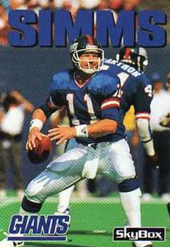 #214 Phil Simms - New York Giants - 1992 SkyBox Impact Football