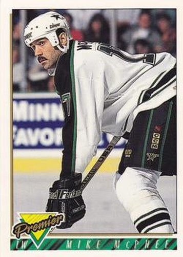 #214 Mike McPhee - Dallas Stars - 1993-94 Topps Premier Hockey