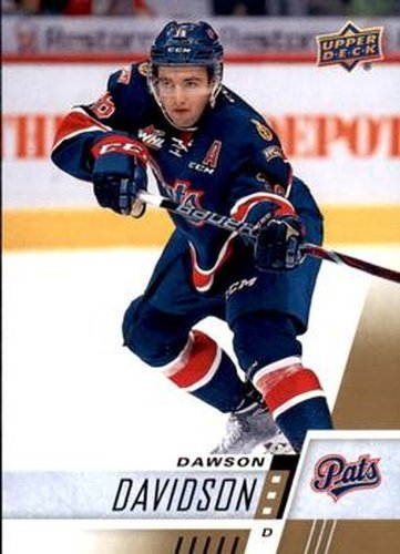 #214 Dawson Davidson - Regina Pats - 2017-18 Upper Deck CHL Hockey
