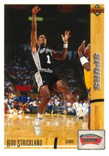 #214 Rod Strickland - San Antonio Spurs - 1991-92 Upper Deck Basketball