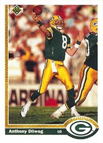 #214 Anthony Dilweg - Green Bay Packers - 1991 Upper Deck Football