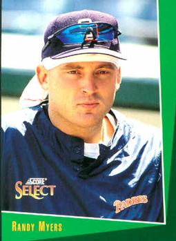 #215 Randy Myers - San Diego Padres - 1993 Select Baseball