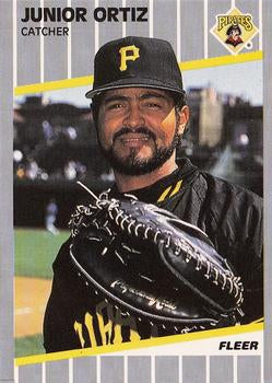 #215 Junior Ortiz - Pittsburgh Pirates - 1989 Fleer Baseball