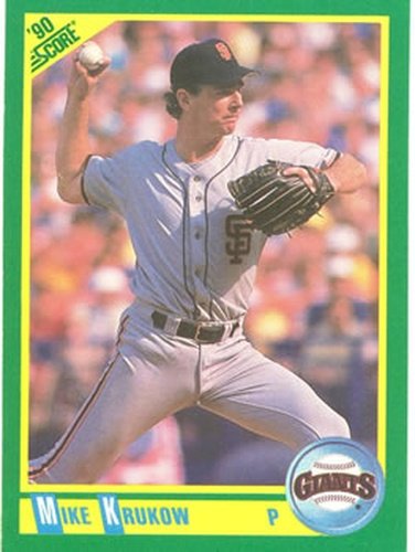 #215 Mike Krukow - San Francisco Giants - 1990 Score Baseball