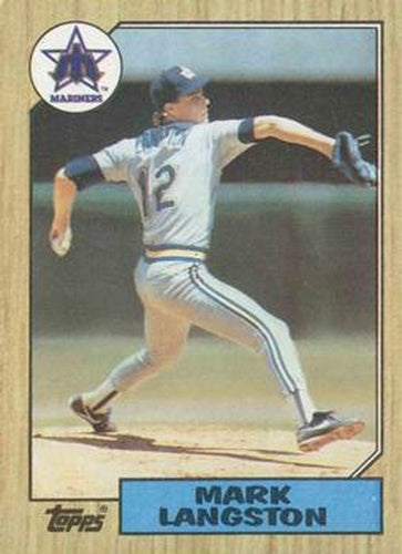 #215 Mark Langston - Seattle Mariners - 1987 Topps Baseball