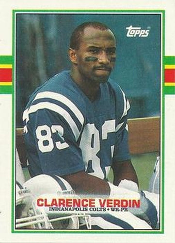 #215 Clarence Verdin - Indianapolis Colts - 1989 Topps Football