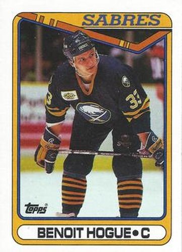 #215 Benoit Hogue - Buffalo Sabres - 1990-91 Topps Hockey