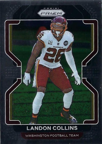 #215 Landon Collins - Washington Football Team - 2021 Panini Prizm Football