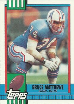 #215 Bruce Matthews - Houston Oilers - 1990 Topps Football