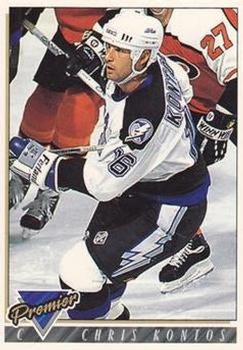 #215 Chris Kontos - Tampa Bay Lightning - 1993-94 Topps Premier Hockey