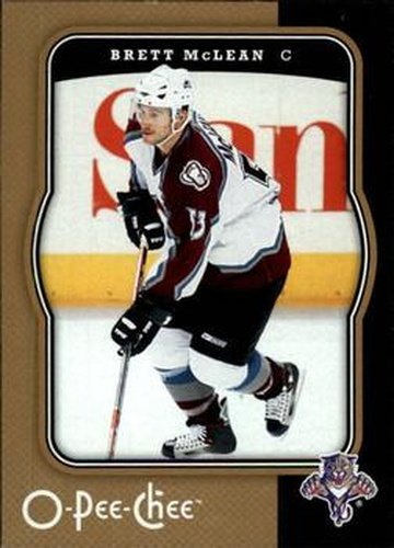 #215 Brett McLean - Florida Panthers - 2007-08 O-Pee-Chee Hockey