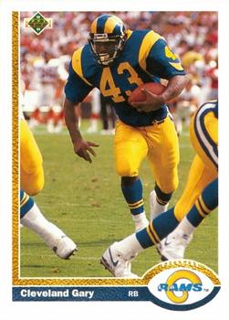 #215 Cleveland Gary - Los Angeles Rams - 1991 Upper Deck Football