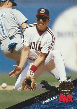 #215 Felix Fermin - Cleveland Indians - 1993 Leaf Baseball