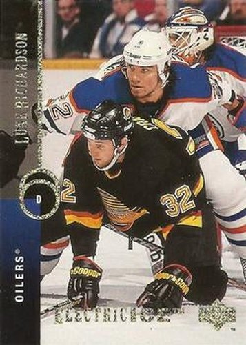 #215 Luke Richardson - Edmonton Oilers - 1994-95 Upper Deck Hockey - Electric Ice