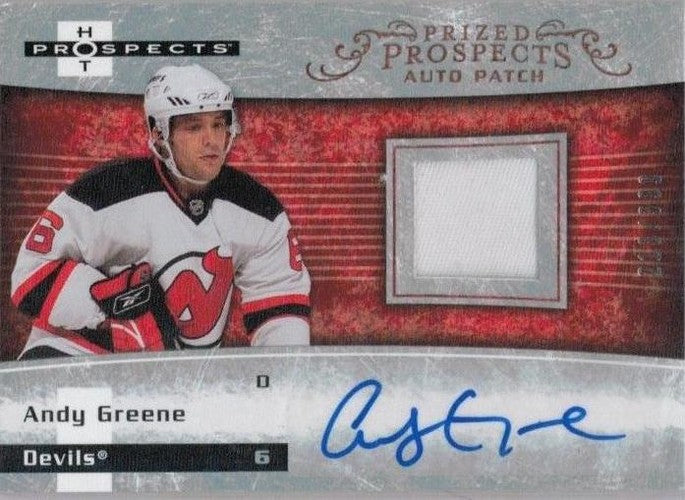 #215 Andy Greene - New Jersey Devils - 2007-08 Fleer Hot Prospects Hockey