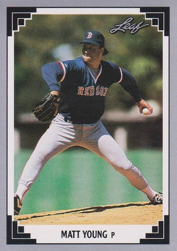 #215 Matt Young - Boston Red Sox - 1991 Leaf Baseball