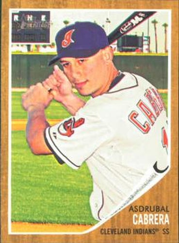 #215 Asdrubal Cabrera - Cleveland Indians - 2011 Topps Heritage Baseball