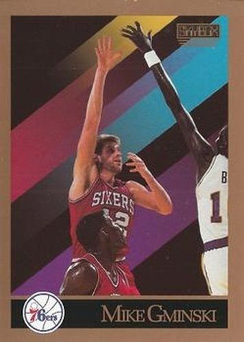 #215 Mike Gminski - Philadelphia 76ers - 1990-91 SkyBox Basketball
