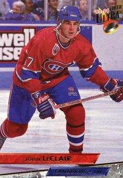 #215 John LeClair - Montreal Canadiens - 1993-94 Ultra Hockey