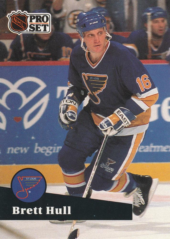 #215 Brett Hull - 1991-92 Pro Set Hockey