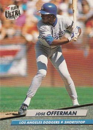 #215 Jose Offerman - Los Angeles Dodgers - 1992 Ultra Baseball