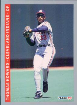 #215 Thomas Howard - Cleveland Indians - 1993 Fleer Baseball