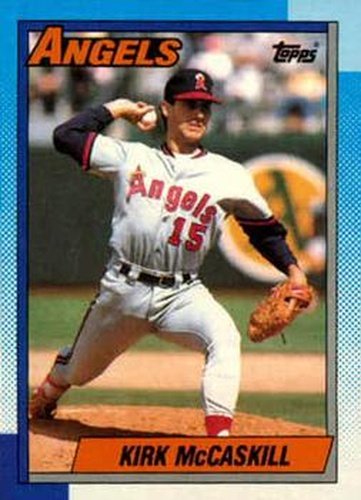 #215 Kirk McCaskill - California Angels - 1990 Topps Baseball