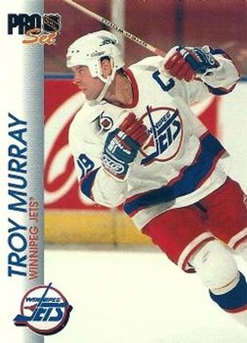 #215 Troy Murray - Winnipeg Jets - 1992-93 Pro Set Hockey