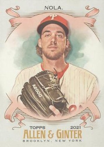 #215 Aaron Nola - Philadelphia Phillies - 2021 Topps Allen & Ginter Baseball