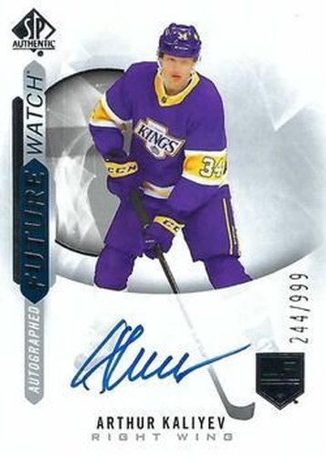 #215 Arthur Kaliyev - Los Angeles Kings - 2020-21 SP Authentic Hockey