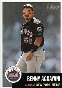 #215 Benny Agbayani - New York Mets - 2002 Topps Heritage Baseball