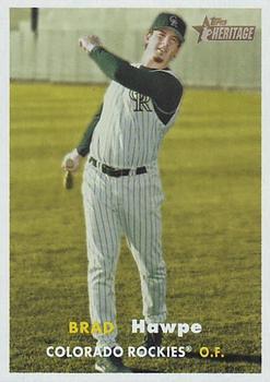 #215 Brad Hawpe - Colorado Rockies - 2006 Topps Heritage Baseball