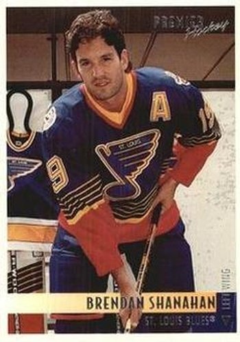 #215 Brendan Shanahan - St. Louis Blues - 1994-95 Topps Premier Hockey