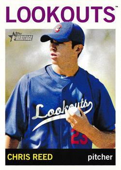 #215 Chris Reed - Chattanooga Lookouts - 2013 Topps Heritage Minor League Baseball