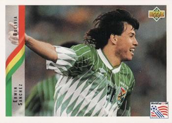 #215 Erwin Sanchez - Bolivia - 1994 Upper Deck World Cup Contenders English/Spanish Soccer
