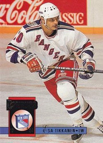 #215 Esa Tikkanen - New York Rangers - 1993-94 Donruss Hockey
