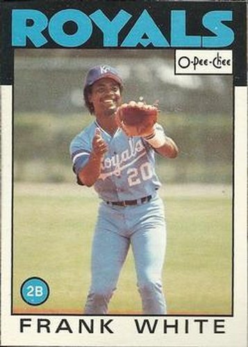 #215 Frank White - Kansas City Royals - 1986 O-Pee-Chee Baseball