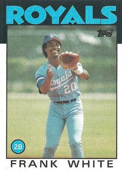 #215 Frank White - Kansas City Royals - 1986 Topps Baseball