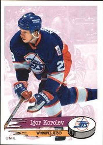 #215 Igor Korolev - Winnipeg Jets - 1995-96 Panini Hockey Stickers