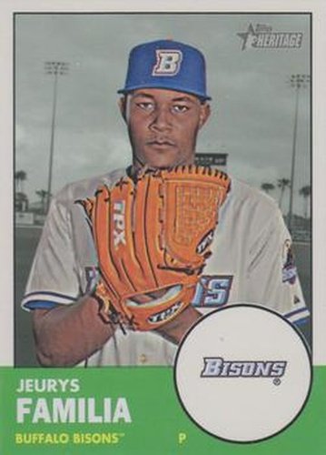 #215 Jeurys Familia - Buffalo Bisons - 2012 Topps Heritage Minor League Baseball